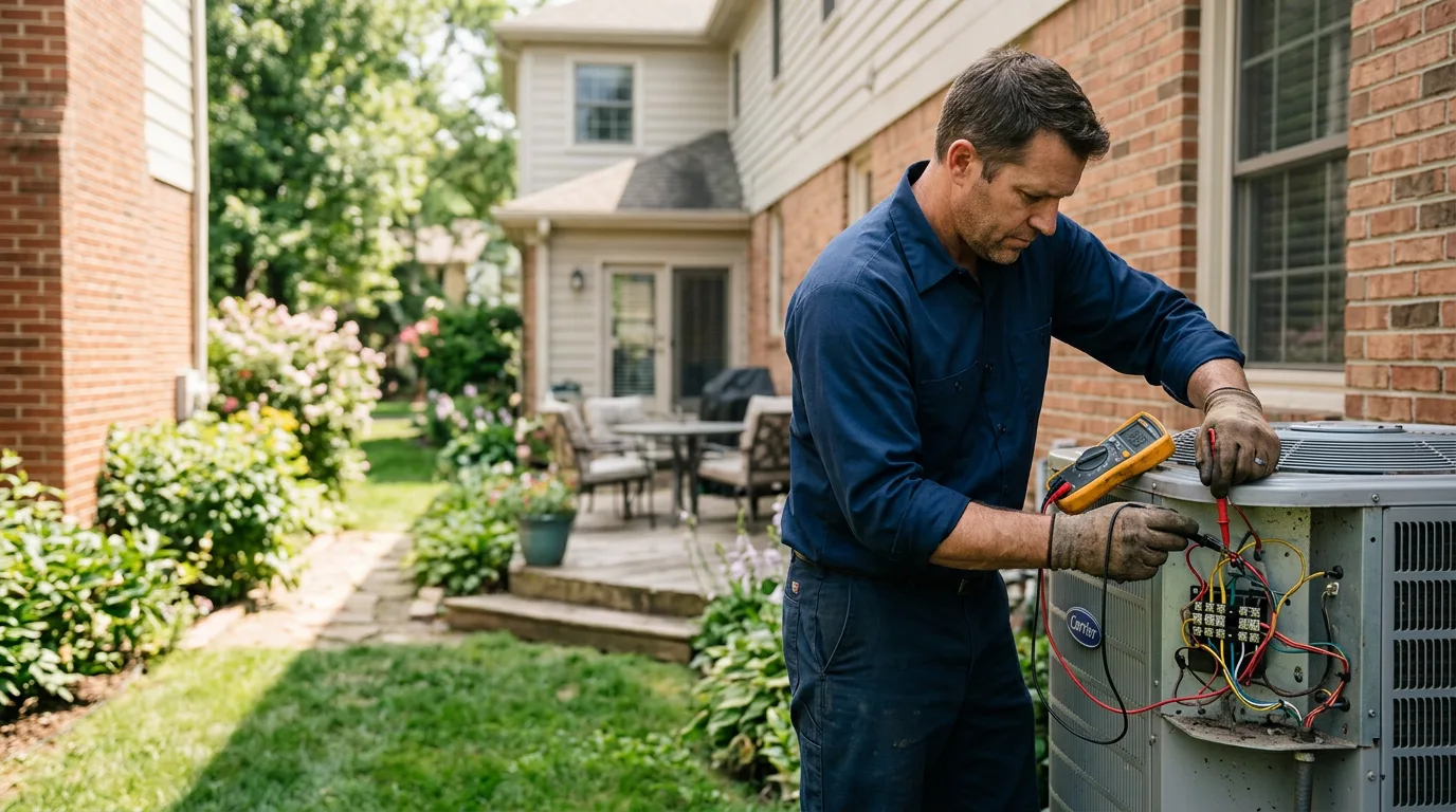 HVAC technician working near Pacific Palisades, CA